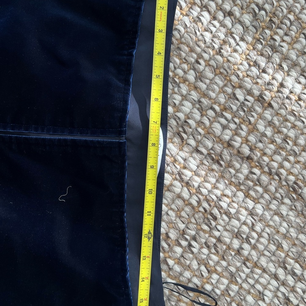 YSL Tom Ford F/W 2002 Midnight Blue Velvet Pencil Skirt Archival Runway S - Picture 11 of 12